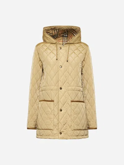 Burberry Quilted Corduroy-trim Parka