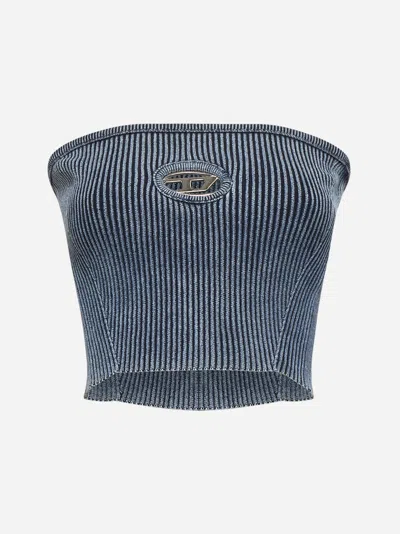 Diesel Blue M-clarksvillex-c Bandeau Top