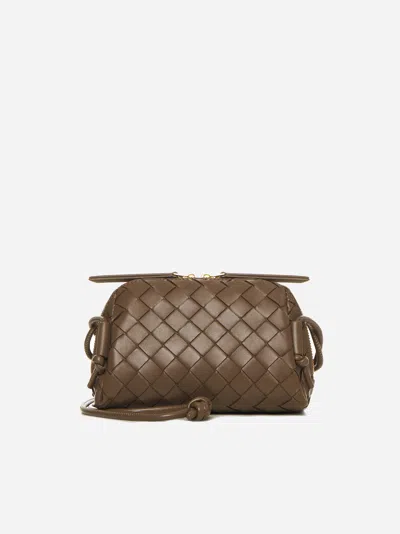 BOTTEGA VENETA BEIGE INTRECCIATO CONCERT POUCH 