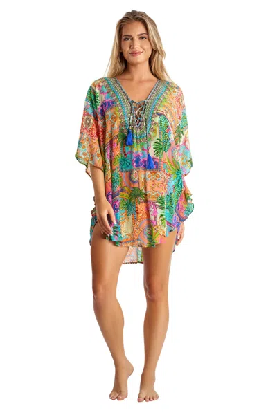 La Moda Clothing Urgonia Balloon Top In Multi