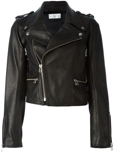 Faith Connexion Boxy Biker Jacket In Black