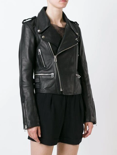 Shop Faith Connexion Boxy Biker Jacket In Black