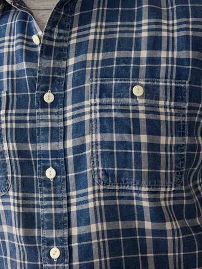 Faherty The Tried And True Chambray Workshirt In Bar Harbor Plaid