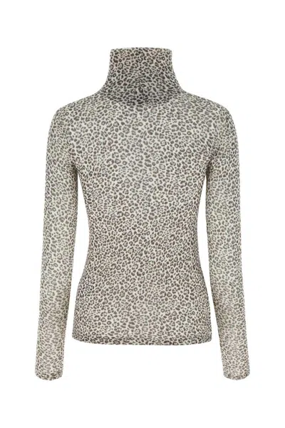 Saint Laurent Women's Printed Wool Top In Multicolor
