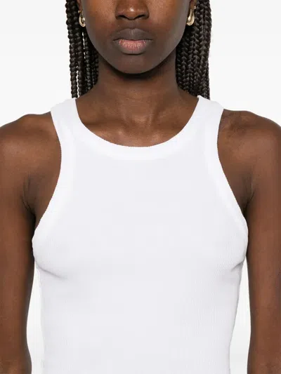 Agolde Ribbed Sleeveless Top B In White