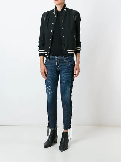 Dsquared2 'deana' Lace Effect Jeans
