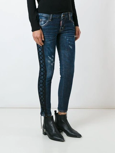 Dsquared2 'deana' Lace Effect Jeans