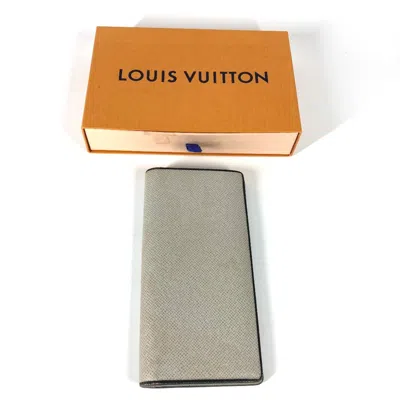 Pre-owned Louis Vuitton Beige Leather Long Wallet (bi-fold) ()