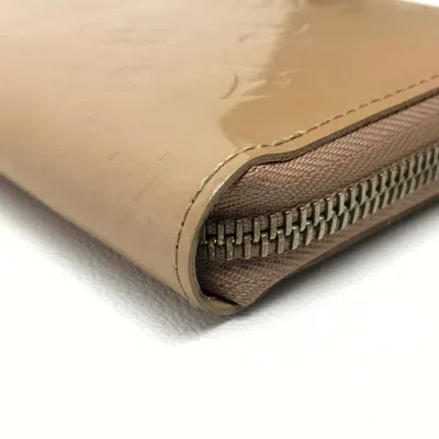 Pre-owned Louis Vuitton Beige Leather Long Wallet (bi-fold) ()