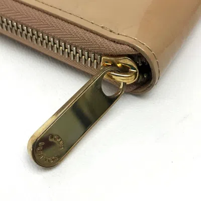Pre-owned Louis Vuitton Beige Leather Long Wallet (bi-fold) ()