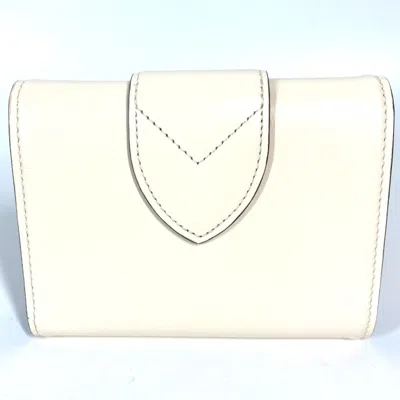 Pre-owned Louis Vuitton Beige Leather Wallet (tri-fold) ()