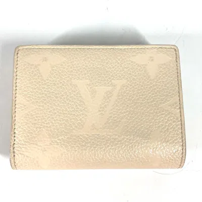 Pre-owned Louis Vuitton Beige Other Wallet (bi-fold) ()