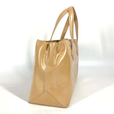 Pre-owned Louis Vuitton Beige Rose Florentin Monogram Vernis Handbag Tote Bag () In Beige, Rose Florentin