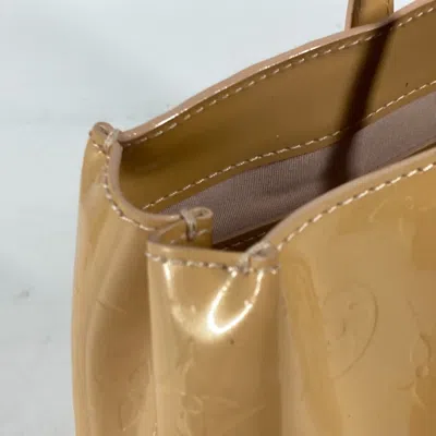 Pre-owned Louis Vuitton Beige Rose Florentin Monogram Vernis Handbag Tote Bag () In Beige, Rose Florentin