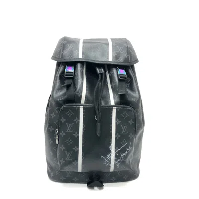 Pre-owned Louis Vuitton Black Backpack ()