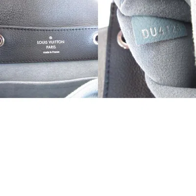 Pre-owned Louis Vuitton Black Blue Cuir Ombre Leather Backpack () In Black, Blue