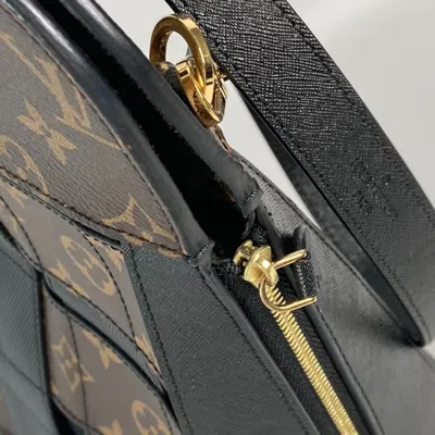 Pre-owned Louis Vuitton Black Brown Monogram Shoulder Bag Tote Bag () In Black, Brown