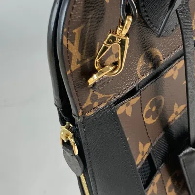 Pre-owned Louis Vuitton Black Brown Monogram Shoulder Bag Tote Bag () In Black, Brown