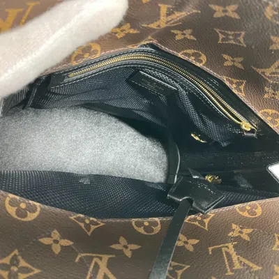 Pre-owned Louis Vuitton Black Brown Monogram Shoulder Bag Tote Bag () In Black, Brown