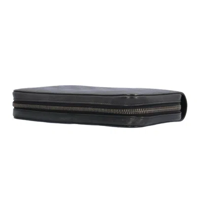 Pre-owned Louis Vuitton Black Damier Infini Long Wallet (bi-fold) ()
