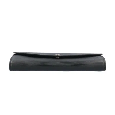 Pre-owned Louis Vuitton Black Epi Leather Long Wallet (bi-fold) ()