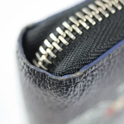 Pre-owned Louis Vuitton Black Gray Multi-color Damier Canvas Long Wallet (bi-fold) () In Black, Gray, Multi-color