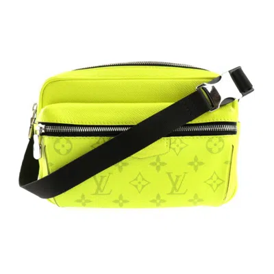 Pre-owned Louis Vuitton Black Jaune Yellow Taigarama Fanny Pack Sling Bag () In Black, Jaune, Yellow