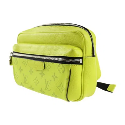 Pre-owned Louis Vuitton Black Jaune Yellow Taigarama Fanny Pack Sling Bag () In Black, Jaune, Yellow