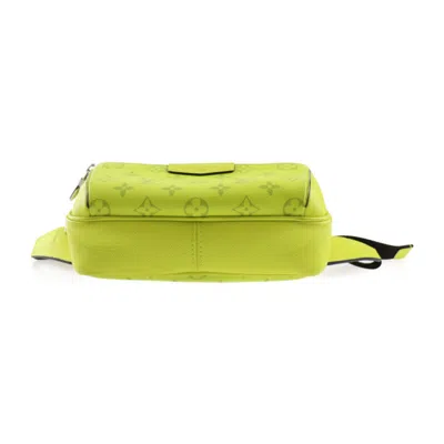 Pre-owned Louis Vuitton Black Jaune Yellow Taigarama Fanny Pack Sling Bag () In Black, Jaune, Yellow