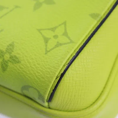 Pre-owned Louis Vuitton Black Jaune Yellow Taigarama Fanny Pack Sling Bag () In Black, Jaune, Yellow