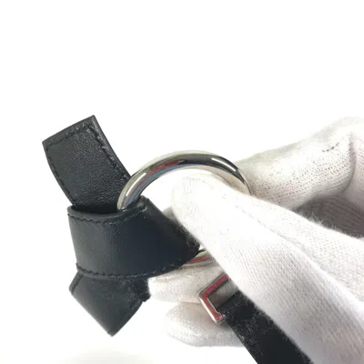 Pre-owned Louis Vuitton Black Leather Chain/shoulder Wallet ()