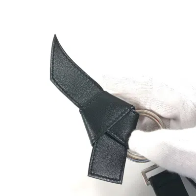 Pre-owned Louis Vuitton Black Leather Chain/shoulder Wallet ()