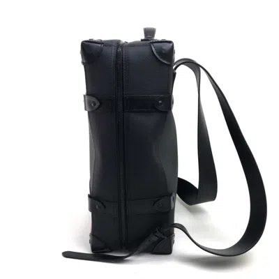 Pre-owned Louis Vuitton Black Leather Backpack ()