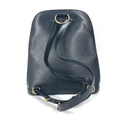 Pre-owned Louis Vuitton Black Leather Backpack ()