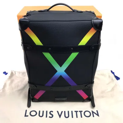 Pre-owned Louis Vuitton Black Leather Backpack ()