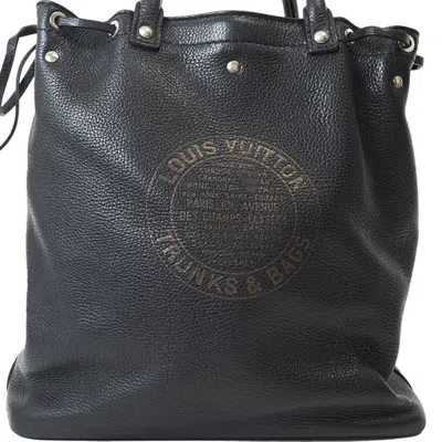 Pre-owned Louis Vuitton Black Leather Tote Bag ()