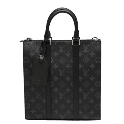 Pre-owned Louis Vuitton Black Monogram Eclipse Canvas Shoulder Bag Tote Bag () In Black, Monogram Eclipse