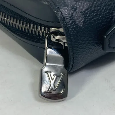 Pre-owned Louis Vuitton Black Monogram Eclipse Canvas Long Wallet (bi-fold) ()