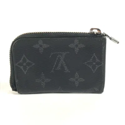Pre-owned Louis Vuitton Black Monogram Eclipse Coin Purse/coin Case ()