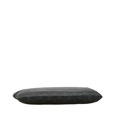 Pre-owned Louis Vuitton Black Monogram Eclipse Clutch Bag Pouch ()