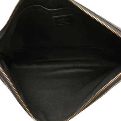 Pre-owned Louis Vuitton Black Monogram Eclipse Clutch Bag Pouch ()