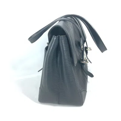 Pre-owned Louis Vuitton Black Noir Epi Leather Shoulder Bag Tote Bag () In Black, Noir