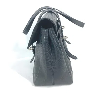 Pre-owned Louis Vuitton Black Noir Epi Leather Shoulder Bag Tote Bag () In Black, Noir