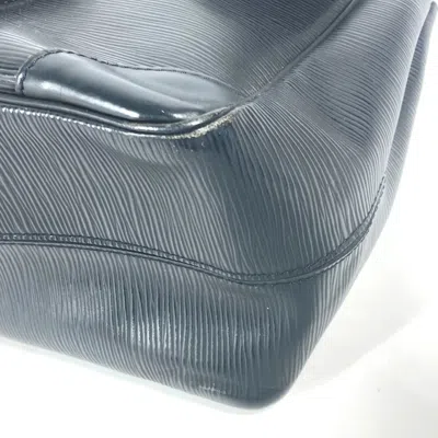 Pre-owned Louis Vuitton Black Noir Epi Leather Shoulder Bag Tote Bag () In Black, Noir
