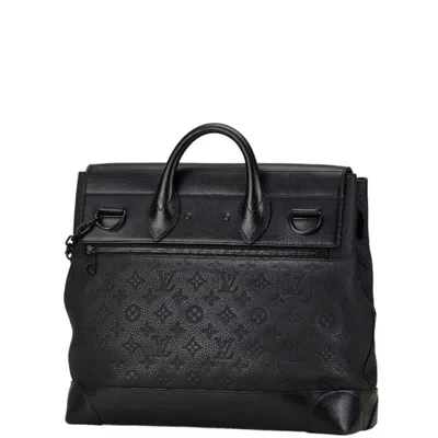 Pre-owned Louis Vuitton Black Noir Leather Handbag Shoulder Bag () In Black, Noir
