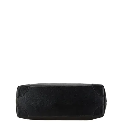 Pre-owned Louis Vuitton Black Noir Leather Handbag Shoulder Bag () In Black, Noir