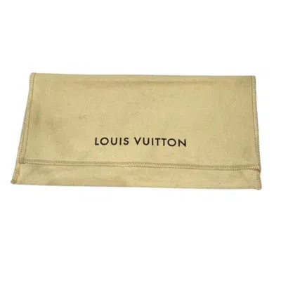 Pre-owned Louis Vuitton Black Noir Leather Long Wallet (bi-fold) () In Black, Noir