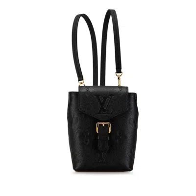 Pre-owned Louis Vuitton Black Noir Monogram Empreinte Backpack () In Black, Noir