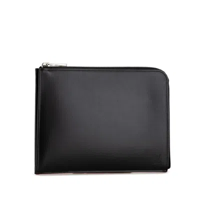 Pre-owned Louis Vuitton Black Noir Nomade Leather Clutch Bag () In Black, Noir