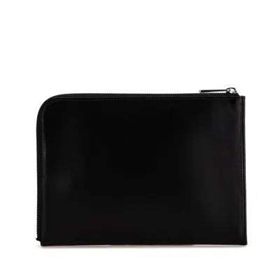 Pre-owned Louis Vuitton Black Noir Nomade Leather Clutch Bag () In Black, Noir
